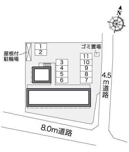 ★手数料０円★秦野市南矢名　月極駐車場（LP）